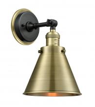 Innovations Lighting 203BP-BABAB-M13-AB - Appalachian - 1 Light - 8 inch - Black Antique Brass - Sconce
