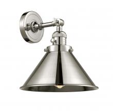 Innovations Lighting 203SW-PN-M10-PN - Briarcliff - 1 Light - 10 inch - Polished Nickel - Sconce