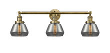 Innovations Lighting 205-BB-G173 - Fulton - 3 Light - 30 inch - Brushed Brass - Bath Vanity Light