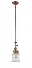 Innovations Lighting 206-AC-G182 - Canton - 1 Light - 6 inch - Antique Copper - Stem Hung - Mini Pendant