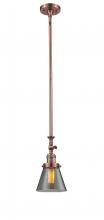 Innovations Lighting 206-AC-G63 - Cone - 1 Light - 6 inch - Antique Copper - Stem Hung - Mini Pendant
