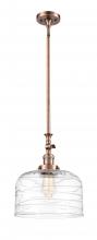 Innovations Lighting 206-AC-G713-L - Bell - 1 Light - 12 inch - Antique Copper - Stem Hung - Mini Pendant