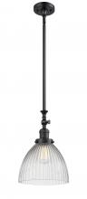 Innovations Lighting 206-BK-G222 - Seneca Falls - 1 Light - 10 inch - Matte Black - Stem Hung - Mini Pendant
