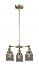 Innovations Lighting 207-AB-G53-LED - Bell - 3 Light - 19 inch - Antique Brass - Stem Hung - Chandelier