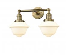 Innovations Lighting 208-BB-G531-LED - Oxford - 2 Light - 17 inch - Brushed Brass - Bath Vanity Light