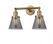 Innovations Lighting 208-BB-G63-LED - Cone - 2 Light - 16 inch - Brushed Brass - Bath Vanity Light