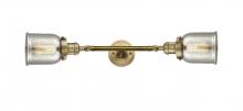 Innovations Lighting 208L-BB-G58-LED - Bell - 2 Light - 5 inch - Brushed Brass - Bath Vanity Light