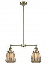 Innovations Lighting 209-AB-G146-LED - Chatham - 2 Light - 21 inch - Antique Brass - Stem Hung - Island Light