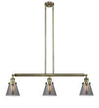 Innovations Lighting 213-AB-G63-LED - Cone - 3 Light - 39 inch - Antique Brass - Stem Hung - Island Light