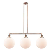 Innovations Lighting 213-AC-G201-12 - Beacon - 3 Light - 44 inch - Antique Copper - Stem Hung - Island Light