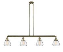 Innovations Lighting 214-AB-G172-LED - Fulton - 4 Light - 51 inch - Antique Brass - Stem Hung - Island Light