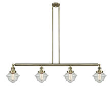 Innovations Lighting 214-AB-G534-LED - Oxford - 4 Light - 52 inch - Antique Brass - Stem Hung - Island Light