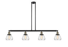 Innovations Lighting 214-BAB-G172-LED - Fulton - 4 Light - 51 inch - Black Antique Brass - Stem Hung - Island Light