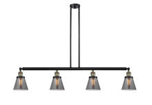 Innovations Lighting 214-BAB-G63-LED - Cone - 4 Light - 51 inch - Black Antique Brass - Stem Hung - Island Light