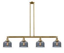 Innovations Lighting 214-BB-G73 - Bell - 4 Light - 53 inch - Brushed Brass - Stem Hung - Island Light