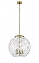 Innovations Lighting 221-3S-AB-G1215-16-LED - Athens Water Glass - 3 Light - 16 inch - Antique Brass - Cord hung - Pendant