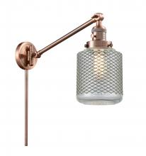 Innovations Lighting 237-AC-G262 - Stanton - 1 Light - 6 inch - Antique Copper - Swing Arm