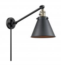 Innovations Lighting 237-BAB-M13-BK - Appalachian - 1 Light - 8 inch - Black Antique Brass - Swing Arm