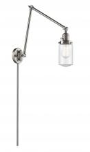 Innovations Lighting 238-SN-G314 - Dover - 1 Light - 5 inch - Brushed Satin Nickel - Swing Arm