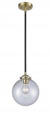 Innovations Lighting 284-1S-BAB-G202-8 - Beacon - 1 Light - 8 inch - Black Antique Brass - Cord hung - Mini Pendant