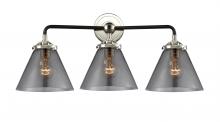 Innovations Lighting 284-3W-BPN-G43 - Cone - 3 Light - 26 inch - Black Polished Nickel - Bath Vanity Light