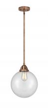 Innovations Lighting 288-1S-AC-G202-10 - Beacon - 1 Light - 10 inch - Antique Copper - Cord hung - Mini Pendant