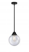 Innovations Lighting 288-1S-BK-G204-8 - Beacon - 1 Light - 8 inch - Matte Black - Cord hung - Mini Pendant