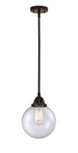 Innovations Lighting 288-1S-OB-G204-8 - Beacon - 1 Light - 8 inch - Oil Rubbed Bronze - Cord hung - Mini Pendant