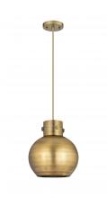 Innovations Lighting 410-1PM-BB-M410-10BB - Newton Sphere - 1 Light - 10 inch - Brushed Brass - Cord hung - Pendant