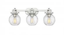 Innovations Lighting 410-3W-SN-G410-7SDY - Newton Sphere - 3 Light - 27 inch - Brushed Satin Nickel - Bath Vanity Light