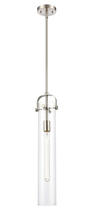 Innovations Lighting 413-1S-SN-4CL - Pilaster - 1 Light - 5 inch - Brushed Satin Nickel - Cord hung - Mini Pendant