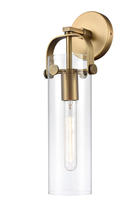 Innovations Lighting 413-1W-BB-4CL - Pilaster - 1 Light - 5 inch - Brushed Brass - Sconce