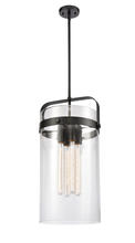 Innovations Lighting 413-4S-BK-12CL - Pilaster - 4 Light - 13 inch - Matte Black - Cord hung - Pendant