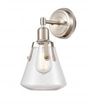 Innovations Lighting 422-1W-SN-7Cl-LED - Luna - 1 Light - 7 inch - Satin Nickel - Bath Vanity Light