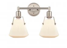 Innovations Lighting 422-2W-SN-G4221-7-LED - Luna - 2 Light - 18 inch - Satin Nickel - Bath Vanity Light