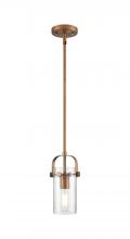 Innovations Lighting 423-1S-BB-G423-7SDY - Pilaster II Cylinder - 1 Light - 5 inch - Brushed Brass - Pendant