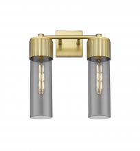 Innovations Lighting 428-2W-BB-G428-12SM - Bolivar - 2 Light - 14 inch - Brushed Brass - Bath Vanity Light