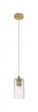 Innovations Lighting 434-1P-BB-G434-7DE - Crown Point - 1 Light - 5 inch - Brushed Brass - Pendant