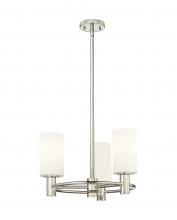 Innovations Lighting 434-3CR-PN-G434-7WH - Crown Point - 3 Light - 18 inch - Polished Nickel - Pendant