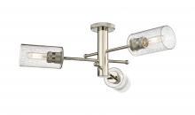 Innovations Lighting 434-3F-PN-G434-7SDY - Crown Point - 3 Light - 34 inch - Polished Nickel - Flush Mount