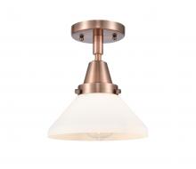 Innovations Lighting 447-1C-AC-G4471-LED - Caden - 1 Light - 8 inch - Antique Copper - Flush Mount