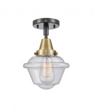 Innovations Lighting 447-1C-BAB-G534-LED - Oxford - 1 Light - 8 inch - Black Antique Brass - Flush Mount