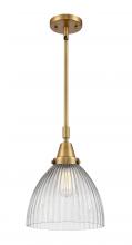 Innovations Lighting 447-1S-BB-G222 - Seneca Falls - 1 Light - 10 inch - Brushed Brass - Mini Pendant