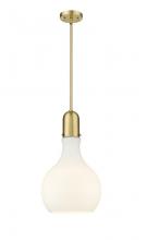 Innovations Lighting 492-1S-SG-G581-12 - Amherst - 1 Light - 12 inch - Satin Gold - Cord hung - Mini Pendant