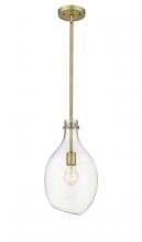 Innovations Lighting 493-1S-BB-G552-9 - Norwalk - 1 Light - 9 inch - Brushed Brass - Cord hung - Mini Pendant