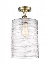 Innovations Lighting 516-1C-AB-G1113-L-LED - Cobbleskill - 1 Light - 9 inch - Antique Brass - Semi-Flush Mount