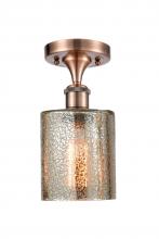 Innovations Lighting 516-1C-AC-G116-LED - Cobbleskill - 1 Light - 5 inch - Antique Copper - Semi-Flush Mount