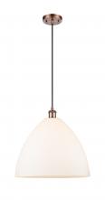 Innovations Lighting 516-1P-AC-GBD-161 - Bristol - 1 Light - 16 inch - Antique Copper - Cord hung - Pendant