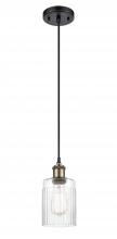 Innovations Lighting 516-1P-BAB-G342 - Hadley - 1 Light - 5 inch - Black Antique Brass - Cord hung - Mini Pendant