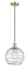 Innovations Lighting 516-1P-SG-G1213-10 - Athens Deco Swirl - 1 Light - 10 inch - Satin Gold - Cord hung - Mini Pendant